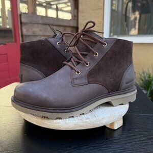 SOREL CARSON CHUKKA WP 11.5 Men's Outdoor Boot Waterproof Brown Leather Preppy